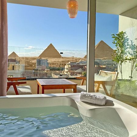 Galaxy Pyramids View Inn Kafret el-Gabal Exteriör bild
